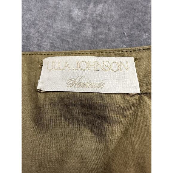 Ulla Johnson Olive Anais Embroidered Ruffle Mini Dress Size 6 Cotton Boho Chic - Picture 15 of 16